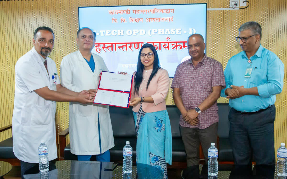 कामपाद्वारा शिक्षण अस्पताललाई एक करोड ७० करोड बराबरको डिजिटल उपकरण हस्तान्तरण